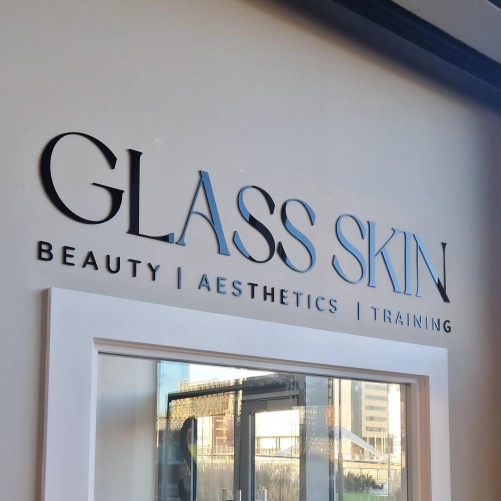 GLOSS BLACK LUXURY CLINIC SIGN FOR UK SALONS