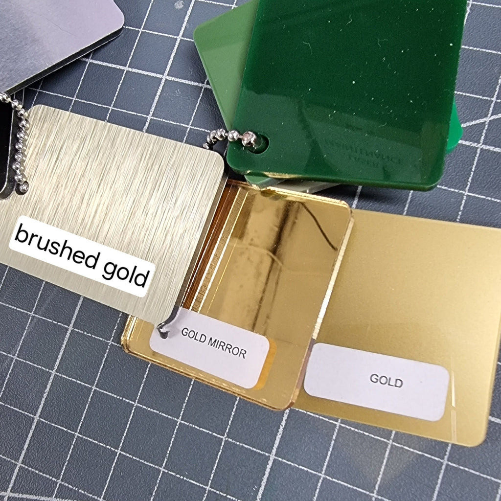 Custom Order - Platinum HAIR STUDIO - metallic "GOLD" acrylic