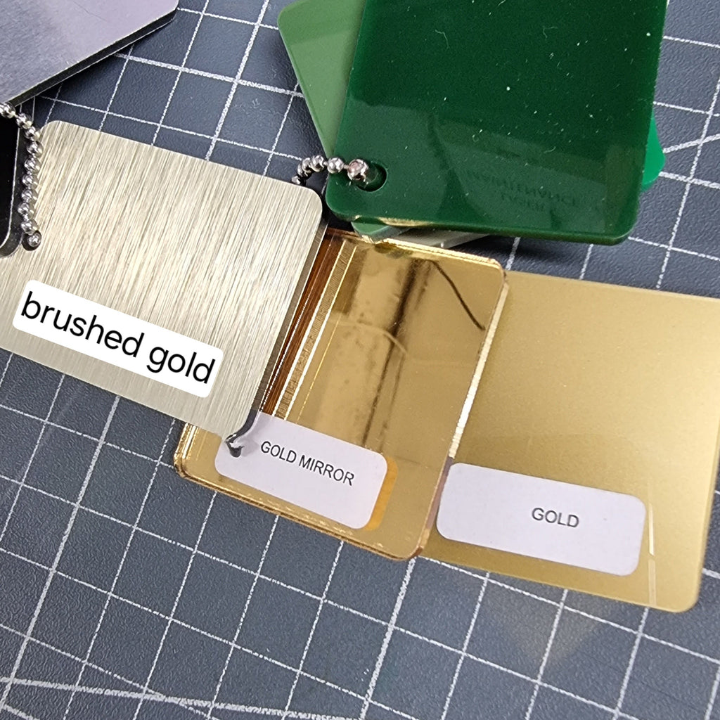 Custom Order - BEAUTY BY KERI - gloss black and metallic "GOLD" - 100cm wide - Double Sided Tape